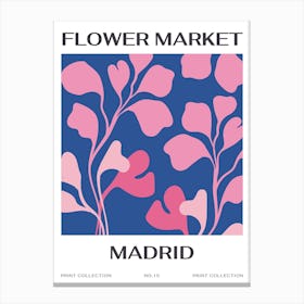 Flower Market Madrid Canvas Print