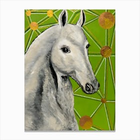 White Horse 4 Canvas Print