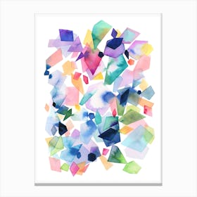 Crystals And Gems Colourful Canvas Print