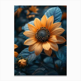 Sunflower Wallpaper Canvas Print