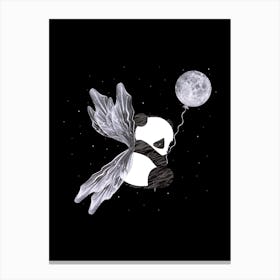 Panda With Wings Canvas Print