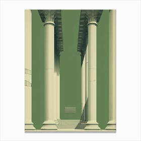 Library Of Celsus Illustration 4 Canvas Print