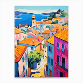 Pula Croatia 3 Fauvist Painting Canvas Print