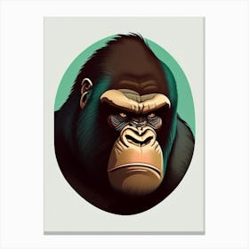 Angry Gorilla, Gorillas Kawaii 4 Canvas Print