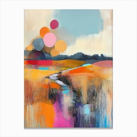 Abstract Modern Landscape Painting Canvas Print