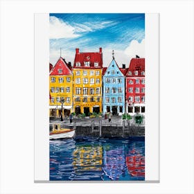 Nyhavn's Charm Canvas Print