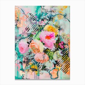 Abstract Floral Painting Canvas Print