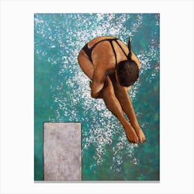 High Diver From Above Canvas Print