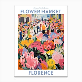 Florence Italy Flower Market Floral Art Print Travel Print Plant Art Modern Style Canvas Print