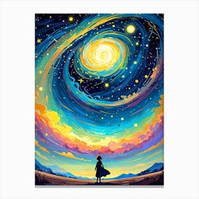 Galaxy Painting 5 Canvas Print