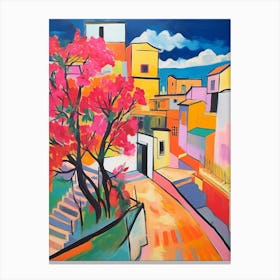 Cartagena Spain 3 Fauvist Painting Canvas Print