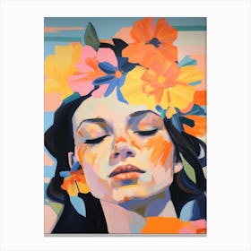 Flower Crown Canvas Print