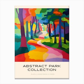 Abstract Park Collection Poster Suan Luang Rama Ix Park Bangkok 1 Canvas Print