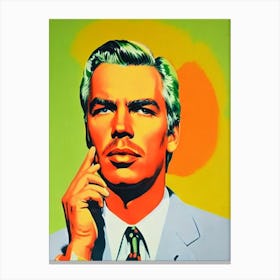 Lee Marvin Colourful Pop Movies Art Movies Canvas Print