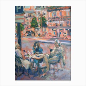 Conversations In Paris Canvas Print