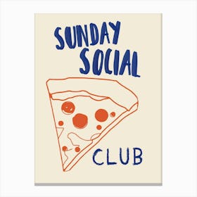 Sunday Social Club Canvas Print