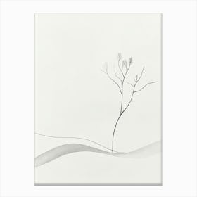 Tree In The Snow 3 Canvas Print