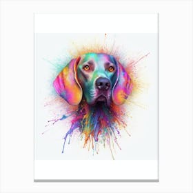 Weimaraner Watercolour Canvas Print