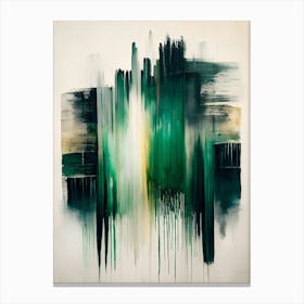 Abstract - Green City Canvas Print