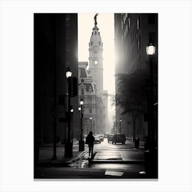 Philadelphia, Black And White Analogue Photograph 4 Canvas Print