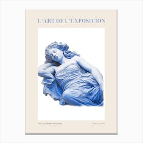 The Sleeping Ariadne, The Vatican Vintage Poster Canvas Print