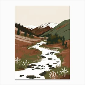 Stream In The Mountains Canvas Print