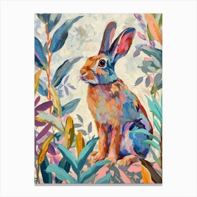 Rex Rabbit Painting 4 Canvas Print