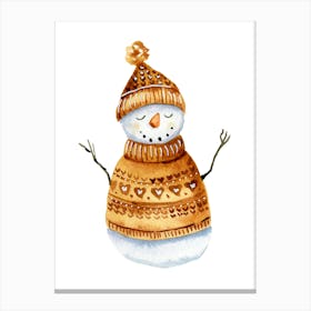 Snowman Canvas Print