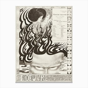 Theatre Programme For Venise Sauvée By Thomas Otway (1858–1928), Jan Toorop Canvas Print