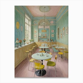 Pastel Tea Room Canvas Print