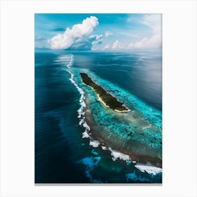 Aerial View Of The Maldives 1 Canvas Print