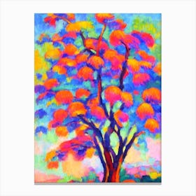 Dawn Redwood 2 tree Abstract Block Colour Canvas Print