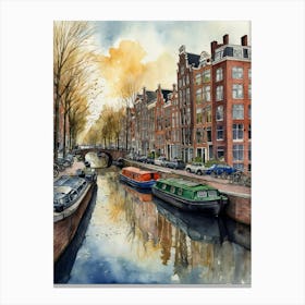 Amsterdam Canal 4 Canvas Print