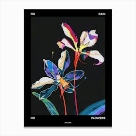 No Rain No Flowers Poster Cyclamen 2 Canvas Print