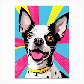 Pop Art Cartoon Chihuahua3 Canvas Print