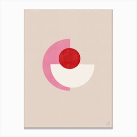 Pink and Red Abstract No. 2 Canvas Print