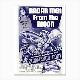 Vintage Movie Poster Radar Men From The Moon 1952 Canvas Print