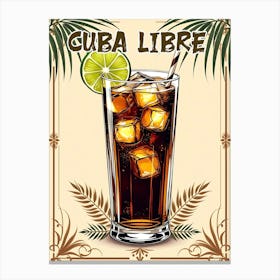 Cuba Libre Cocktail V 02 Canvas Print