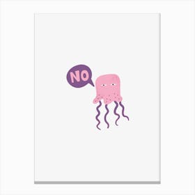 No Jellyfish Canvas Print