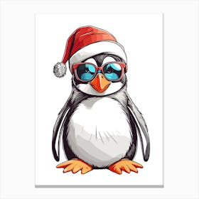 Christmas Penguin Canvas Print