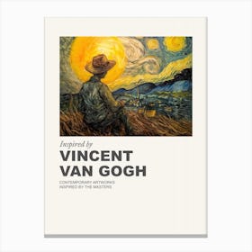 Museum Poster Inspired By Vincent Van Gogh 2 Canvas Print