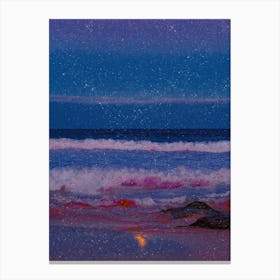 Sea Sparkles Ocean Collage Canvas Print
