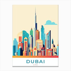 Uae Daubai Skyline Canvas Print