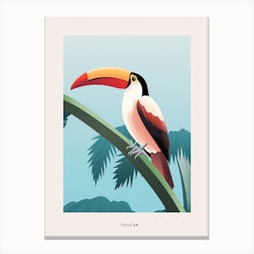 Minimalist Toucan 1 Bird Poster Canvas Print