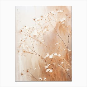 Boho Dried Flowers Gypsophila 4 Canvas Print