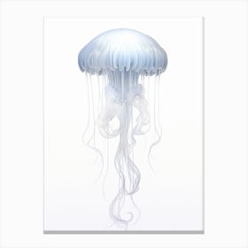 Upside Down Jellyfish Simple Drawing 6 Canvas Print