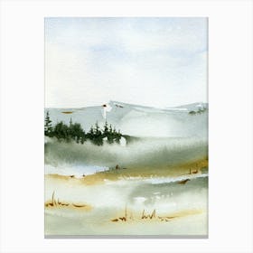 Watercolor Of A Landscape Canvas Print