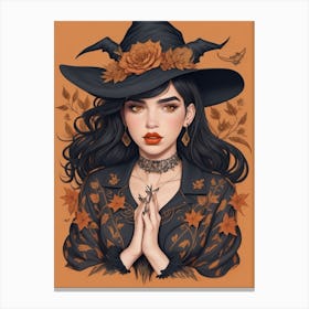 Dreamshaper V7 Dua Lipa Halloween Autumn Iconpack Of A Charmin 1 Canvas Print