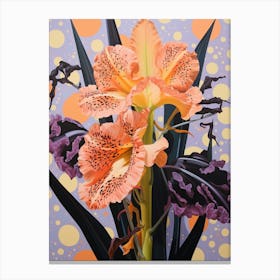 Surreal Florals Gladiolus 2 Flower Painting Canvas Print