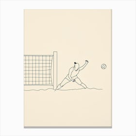 Volleyball Player Catching A Ball 1 Toile